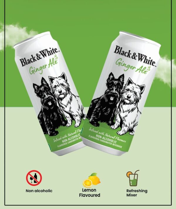 Black and White Ginger ale